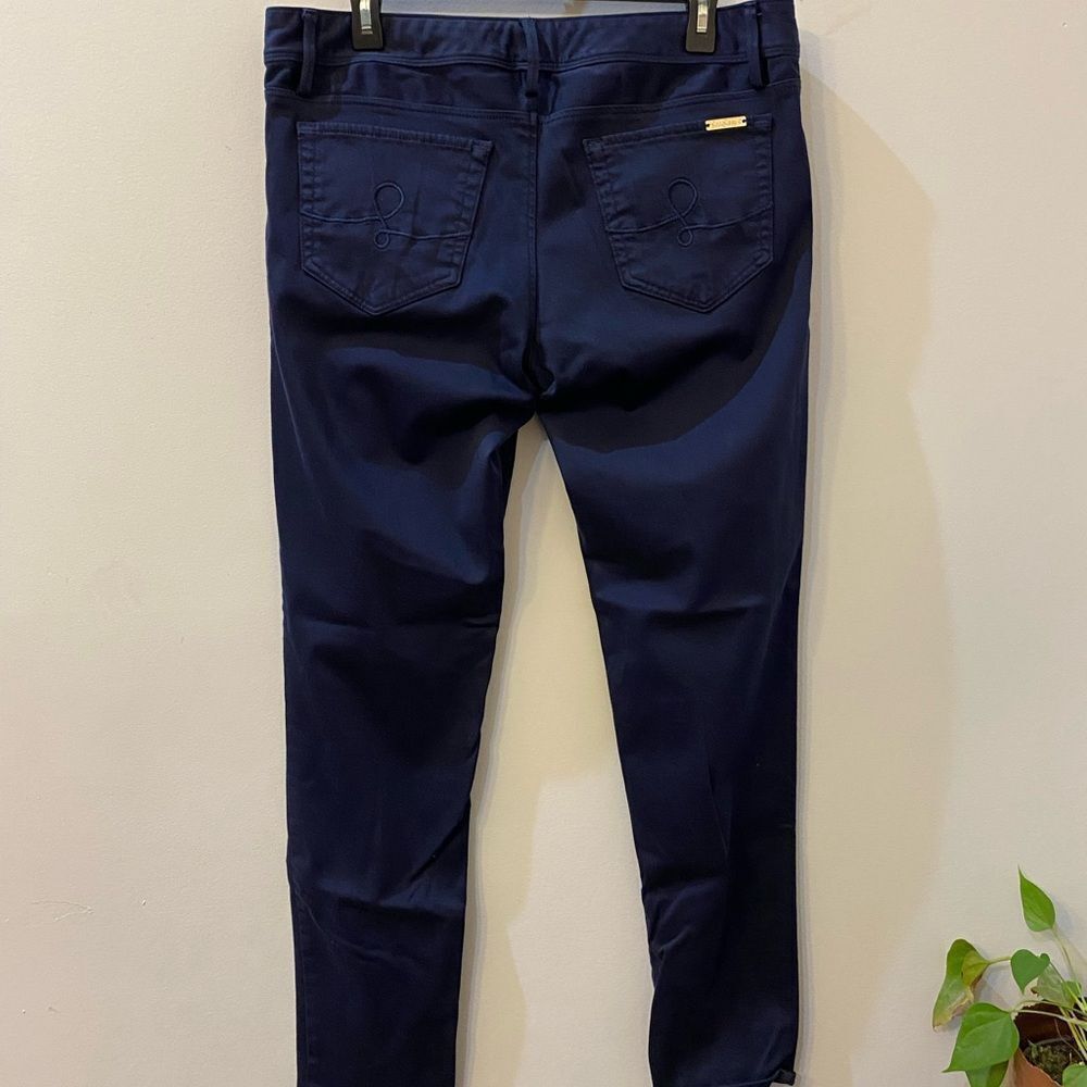 Lilly Pulitzer Worth Skinny Navy Blue Pants Women’s Size 12 - Picture 6 of 10